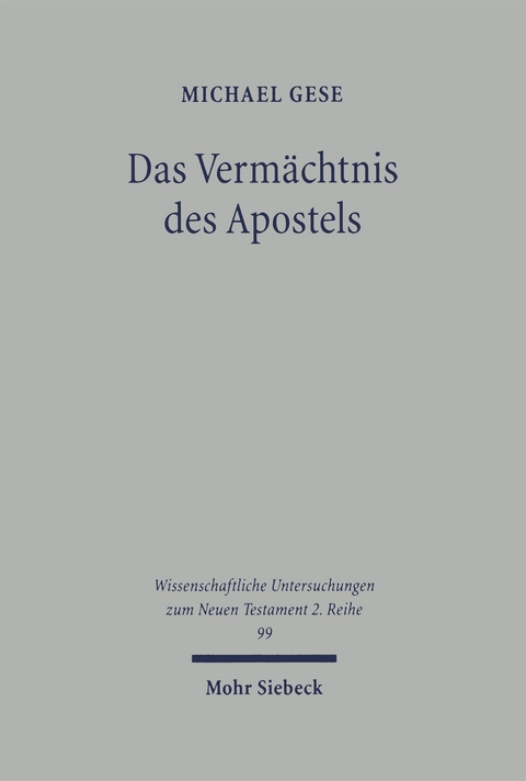 Das Vermächtnis des Apostels - Michael Gese