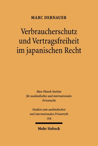 Verbraucherschutz und Vertragsfreiheit im japanischen Recht