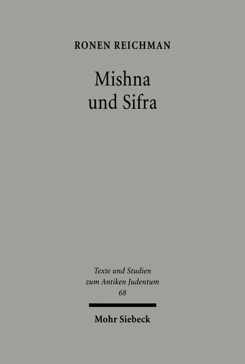 Mishna und Sifra - Ronen Reichman