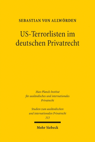 US-Terrorlisten im deutschen Privatrecht