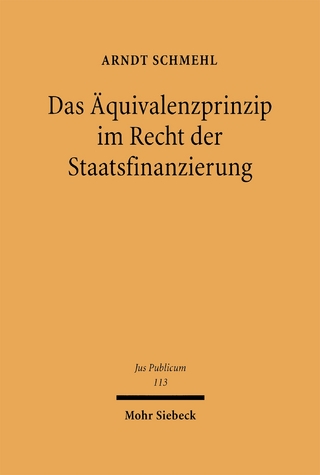 Das Äquivalenzprinzip im Recht der Staatsfinanzierung