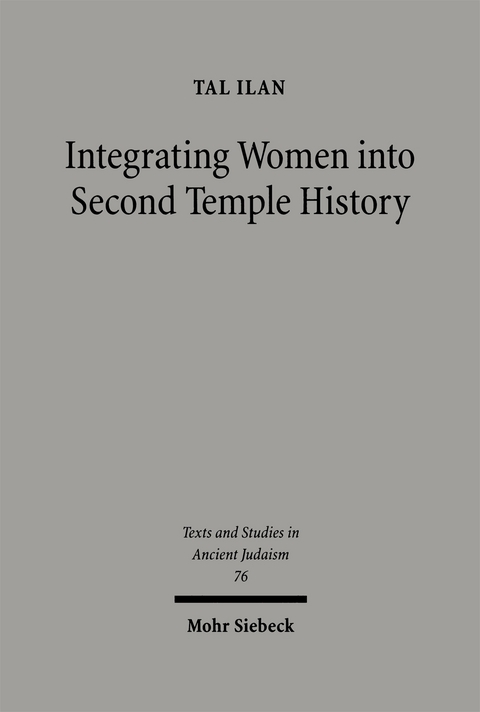 Integrating Jewish Women into Second Temple History - Tal Ilan