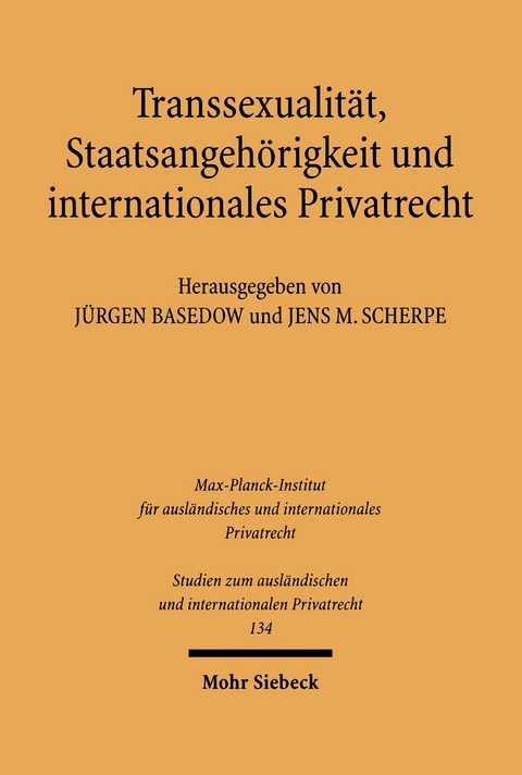 Transsexualit&auml;t, Staatsangeh&ouml;rigkeit und internationales Privatrecht - 