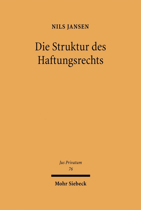Die Struktur des Haftungsrechts - Nils Jansen