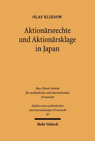 Aktionärsrechte und Aktionärsklage in Japan
