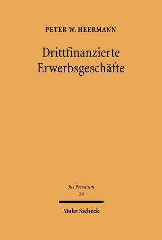 Drittfinanzierte Erwerbsgeschäfte