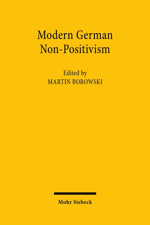 Modern German Non-Positivism - 