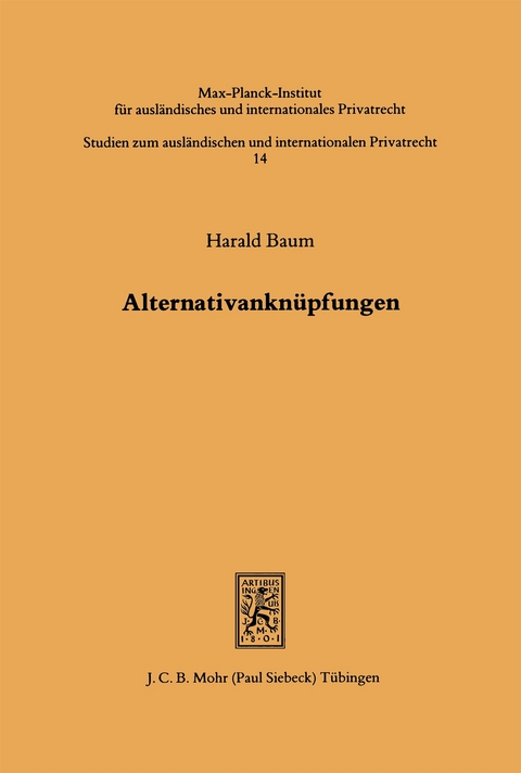 Alternativanknüpfungen - Harald Baum