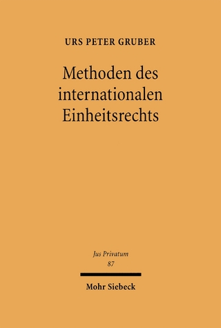 Methoden des internationalen Einheitsrechts