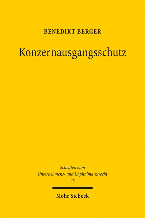 Konzernausgangsschutz - Benedikt Berger