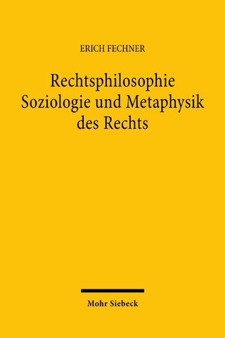 Rechtsphilosophie. Soziologie und Metaphysik des Rechts