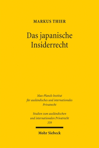 Das japanische Insiderrecht