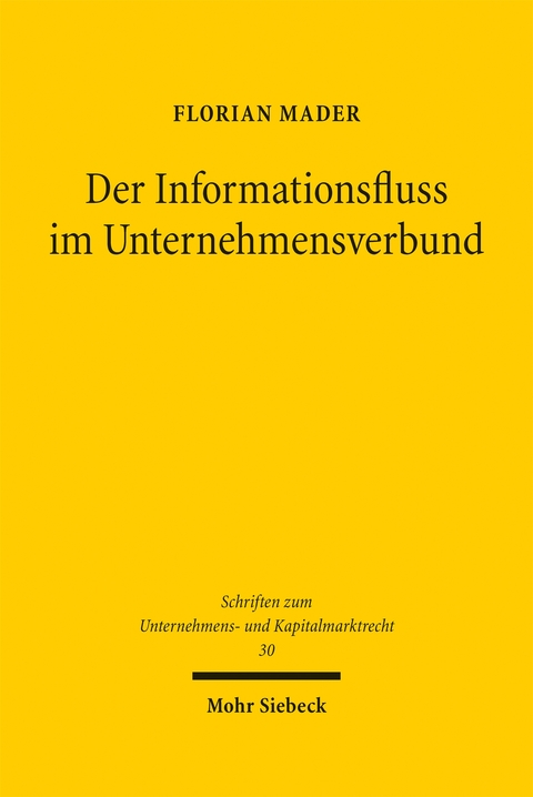 Der Informationsfluss im Unternehmensverbund - Florian Mader
