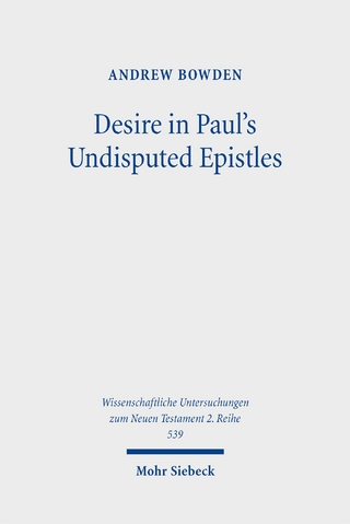 Desire in Paul's Undisputed Epistles