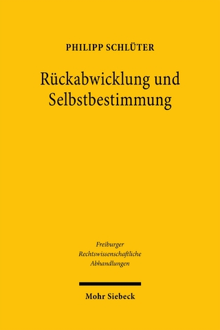 Rückabwicklung und Selbstbestimmung
