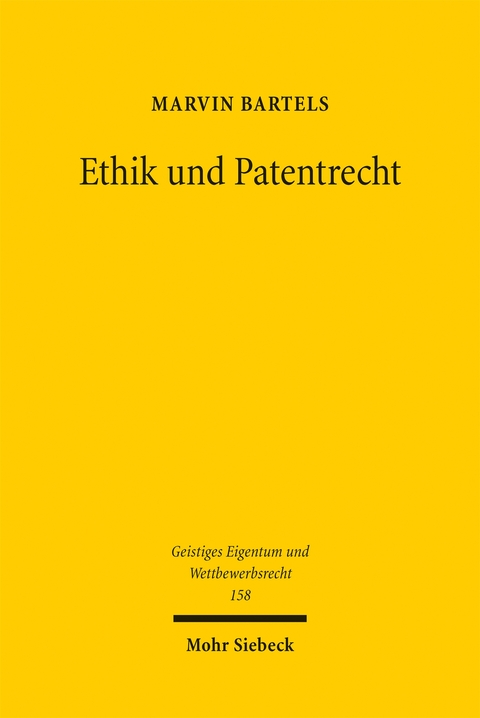 Ethik und Patentrecht - Marvin Bartels