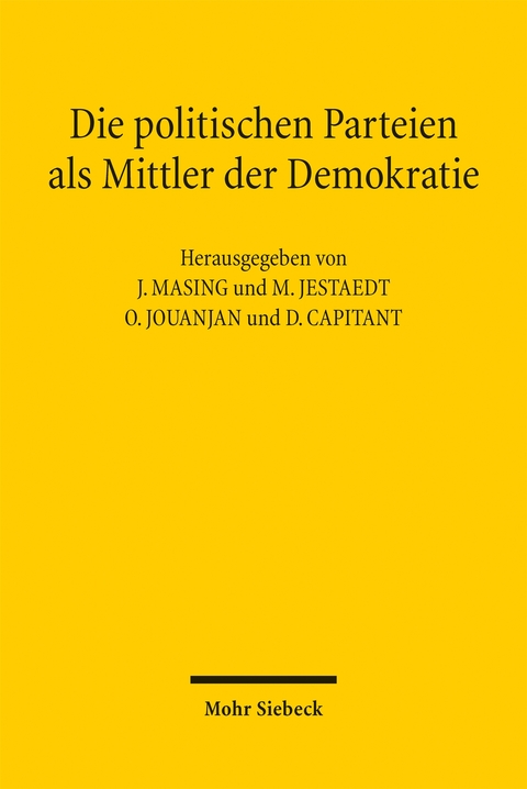 Die politischen Parteien als Mittler der Demokratie - 