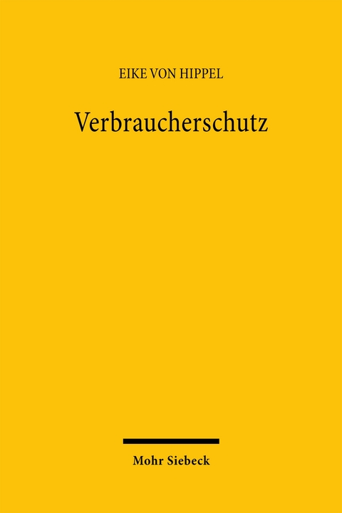Verbraucherschutz - Eike von Hippel