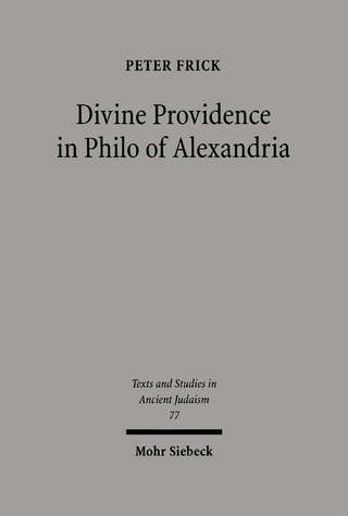 Divine Providence in Philo of Alexandria