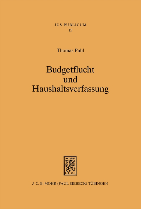 Budgetflucht und Haushaltsverfassung - Thomas Puhl