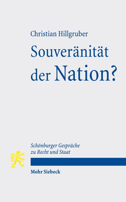 Souver&auml;nit&auml;t der Nation? - Christian Hillgruber