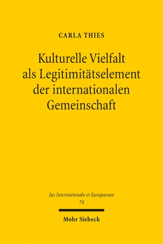Kulturelle Vielfalt als Legitimitätselement der internationalen Gemeinschaft