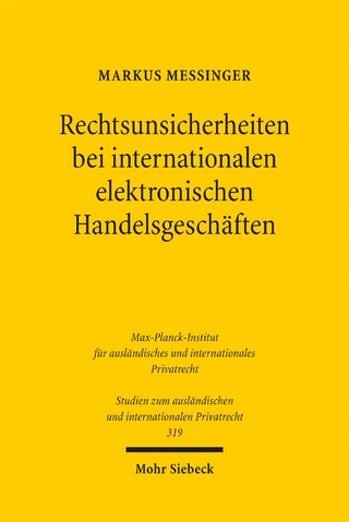 Rechtsunsicherheiten bei internationalen elektronischen Handelsgeschäften