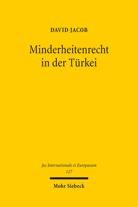 Minderheitenrecht in der T&uuml;rkei - David Jacob