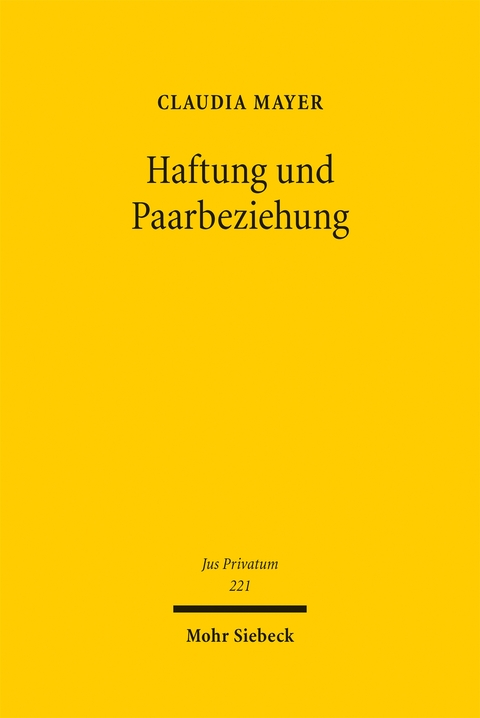 Haftung und Paarbeziehung - Claudia Mayer