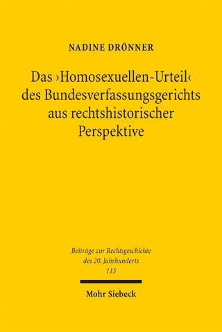 Das 'Homosexuellen-Urteil' des Bundesverfassungsgerichts aus rechtshistorischer Perspektive