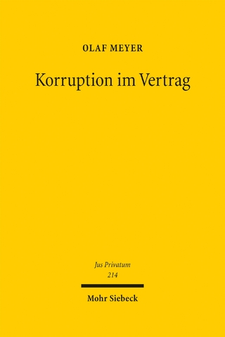 Korruption im Vertrag