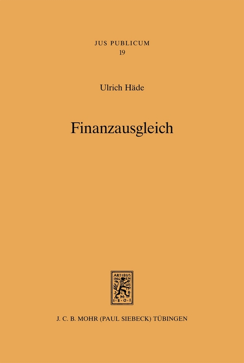 Finanzausgleich - Ulrich H&auml;de