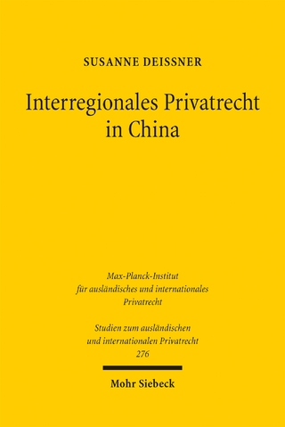 Interregionales Privatrecht in China