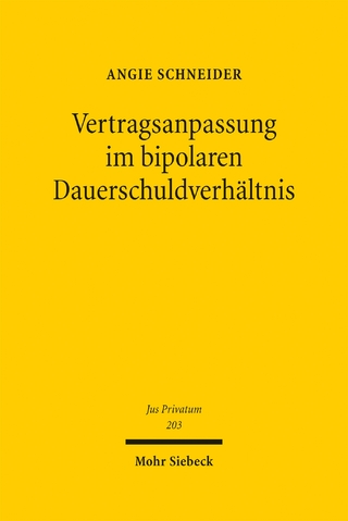 Vertragsanpassung im bipolaren Dauerschuldverhältnis
