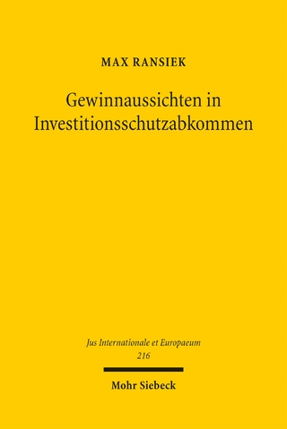 Gewinnaussichten in Investitionsschutzabkommen