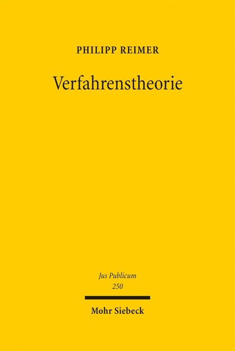 Verfahrenstheorie - Philipp Reimer