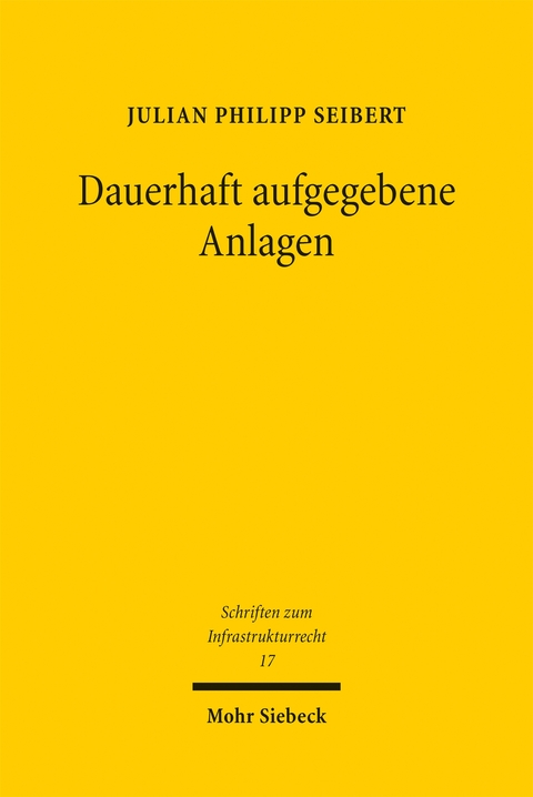 Dauerhaft aufgegebene Anlagen - Julian Philipp Seibert