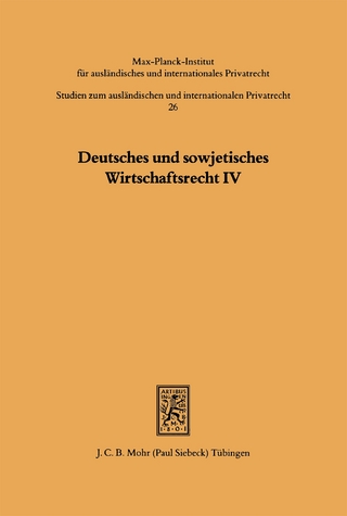 Deutsches und sowjetisches Wirtschaftsrecht
