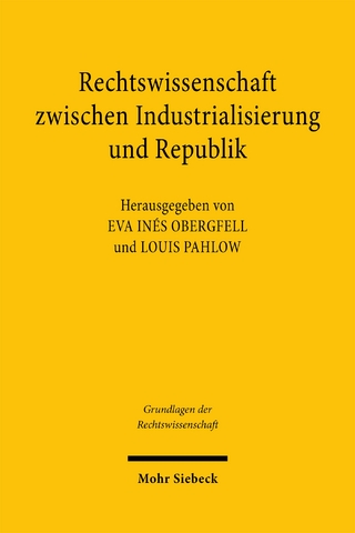 Rechtswissenschaft zwischen Industrialisierung und Republik