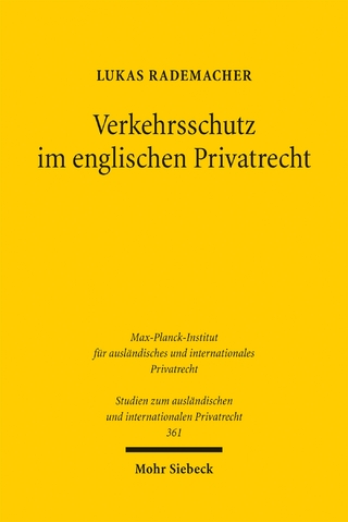 Verkehrsschutz im englischen Privatrecht