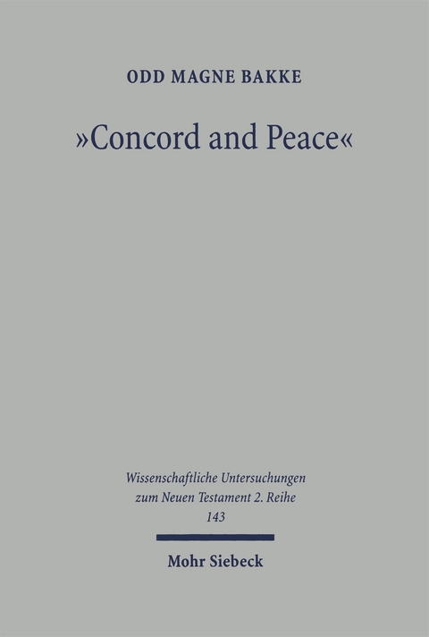 Concord and Peace - Odd M. Bakke