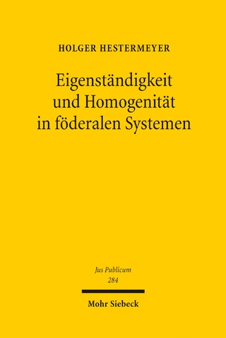 Eigenständigkeit und Homogenität in föderalen Systemen