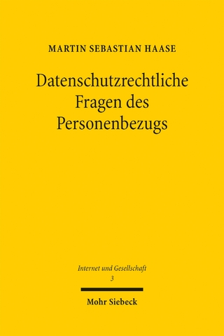 Datenschutzrechtliche Fragen des Personenbezugs