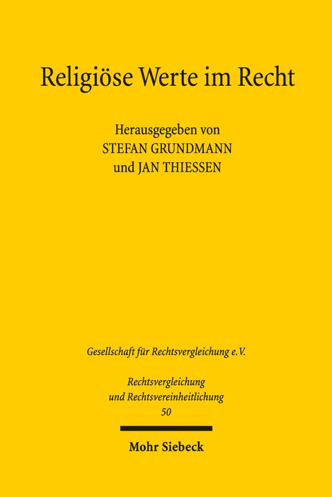Religiöse Werte im Recht - 