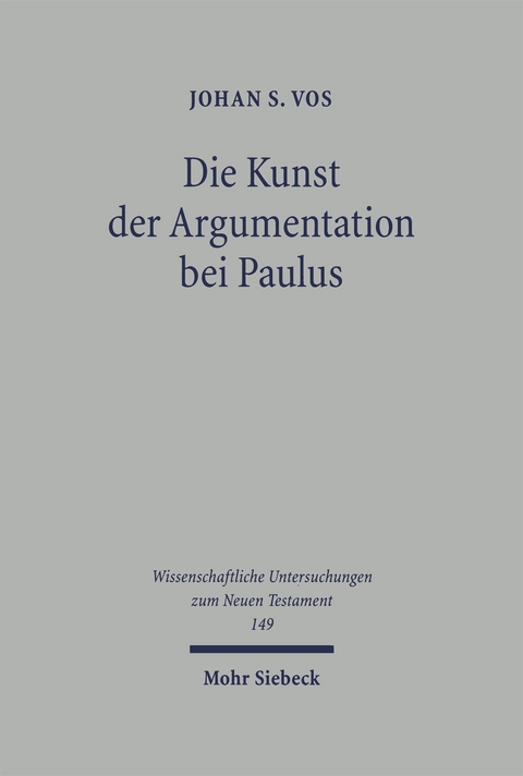 Die Kunst der Argumentation bei Paulus - Johan Vos,  Jonas,  Stein