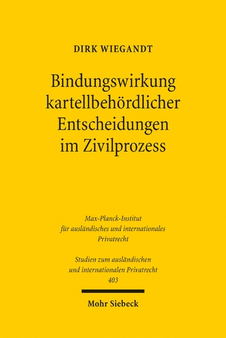 Bindungswirkung kartellbehördlicher Entscheidungen im Zivilprozess