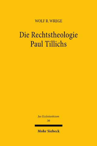 Die Rechtstheologie Paul Tillichs