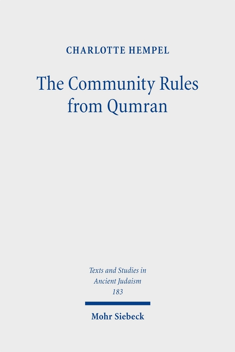 The Community Rules from Qumran - Charlotte Hempel