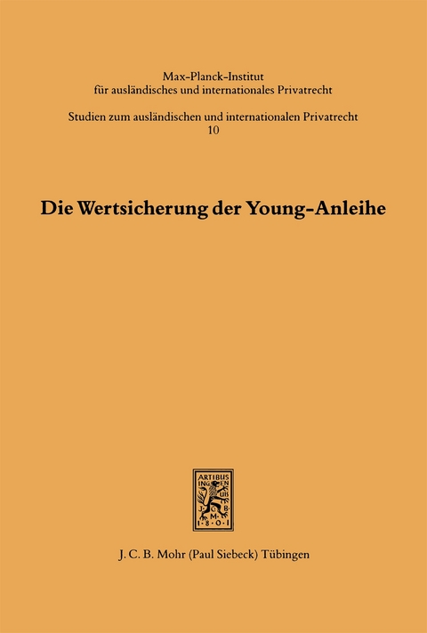 Die Wertsicherung der Young-Anleihe - Hugo Hahn