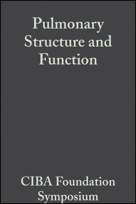 Ciba Foundation Symposium – Pulmonary Structure And Function